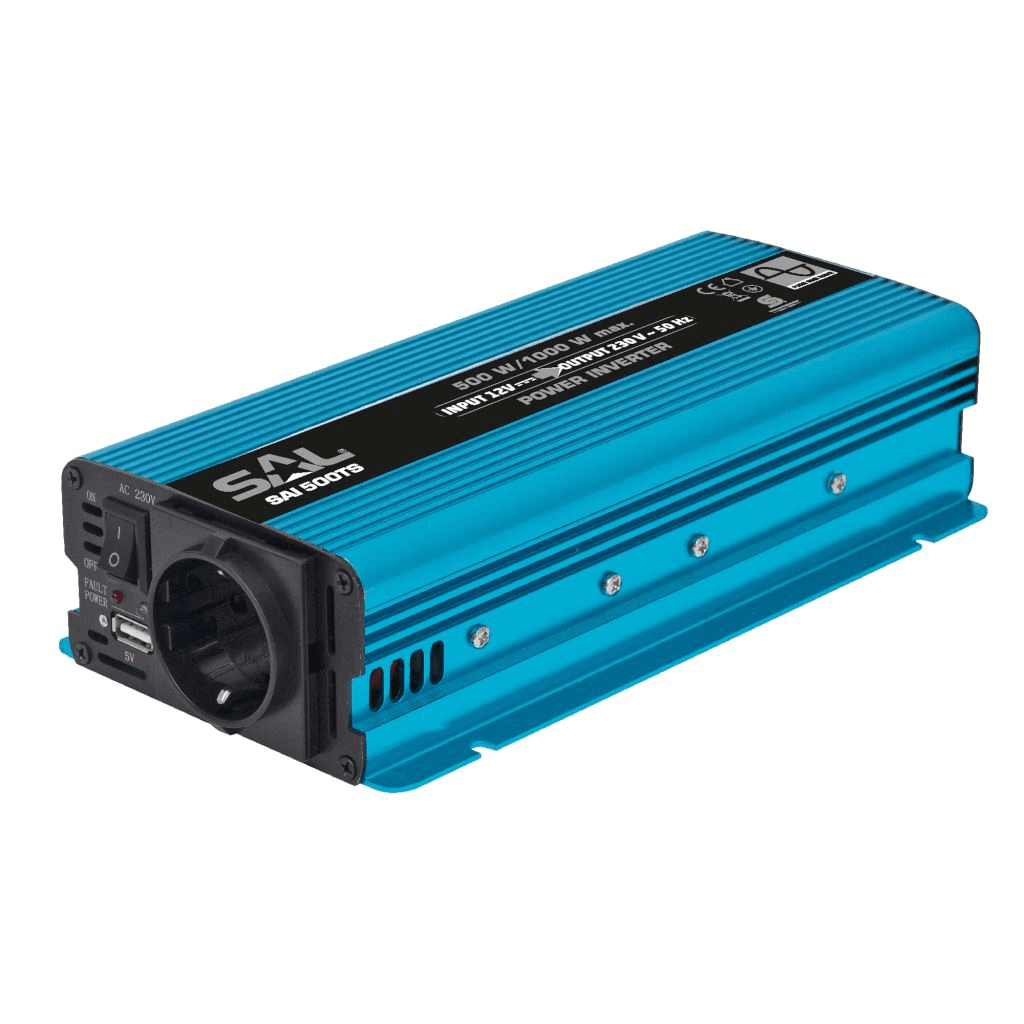 Menič napätia SAL SAI 500TS s čistým sínusovým signálom, 500 W, invertor