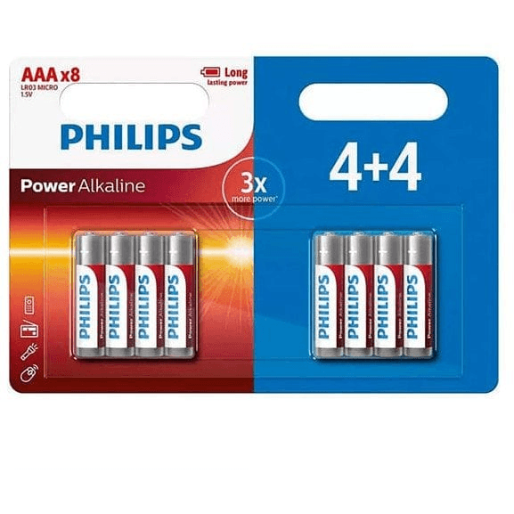 Philips Power Alkaline LR03P8BP/10 baterka Nabíjateľná batéria AAA Alkalický