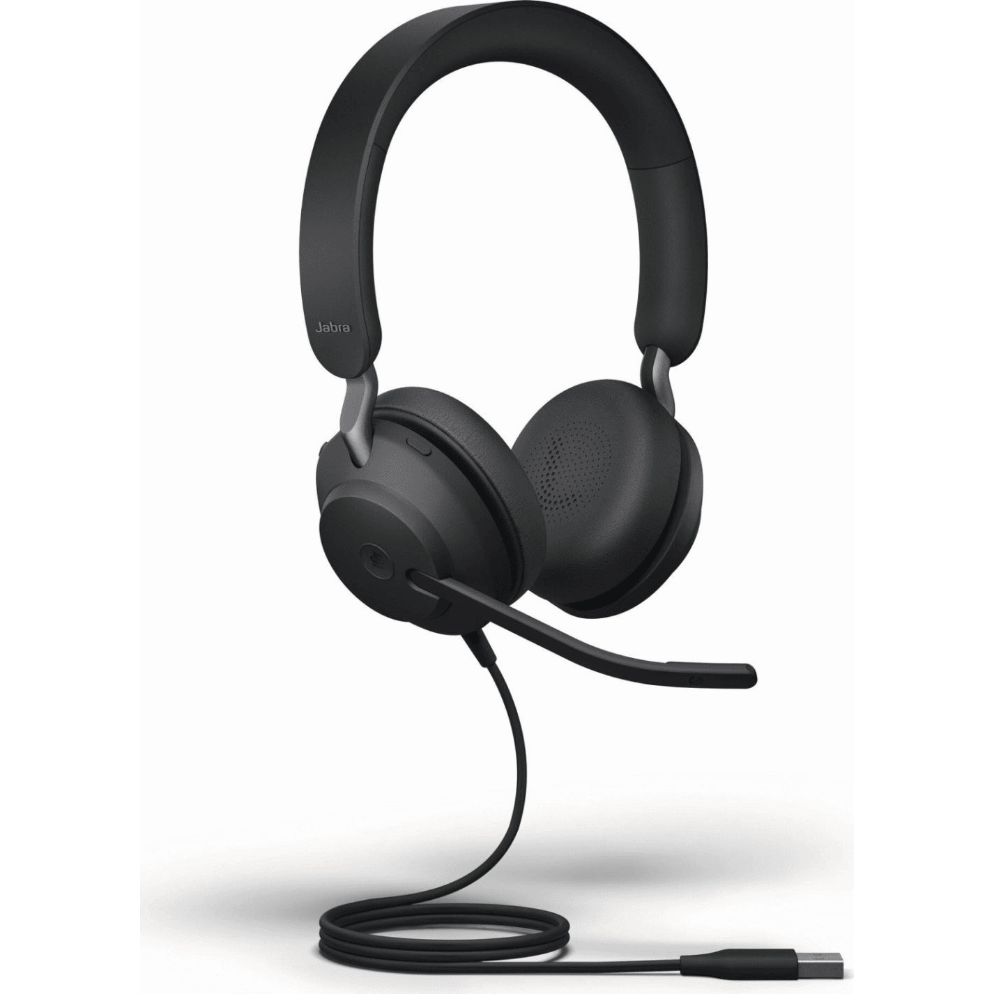 Jabra Evolve2 40 SE Slúchadlá s mikrofónom Kábel Pres hlavu Hovor / hudba USB Typ-A Čierna
