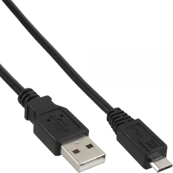 InLine 31718 USB kábel 1,8 m USB A Micro-USB B Čierna