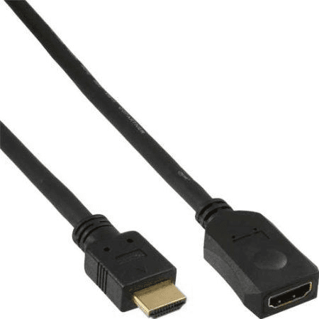 InLine HDMI M-F 5m HDMI kábel Typ HDMI (štandard) Čierna