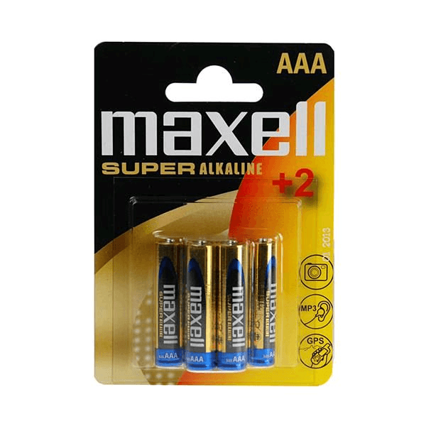 Alkalická batéria Maxell AAA (R3) 6 ks