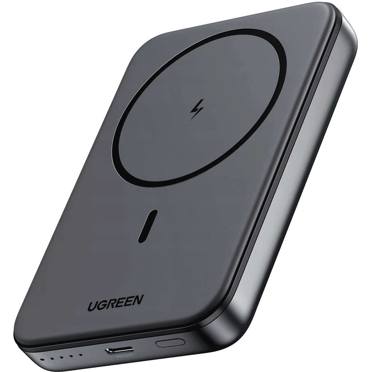 Powerbank Ugreen 10000 mAh sivý s bezdrôtovým nabíjaním 20W
