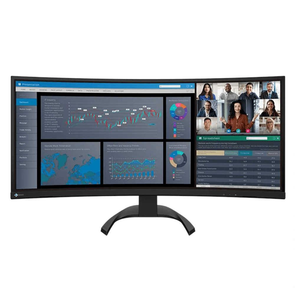 EIZO FlexScan EV3851X-BK LCD monitor 95,2 cm (37.5") 3840 x 1600 px UltraWide Quad HD+ Čierna