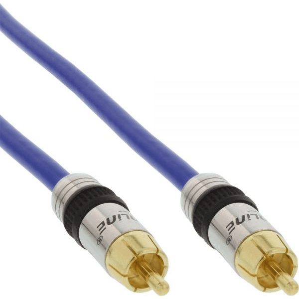 InLine 4043718018253 audio kábel 2 m RCA Modrá
