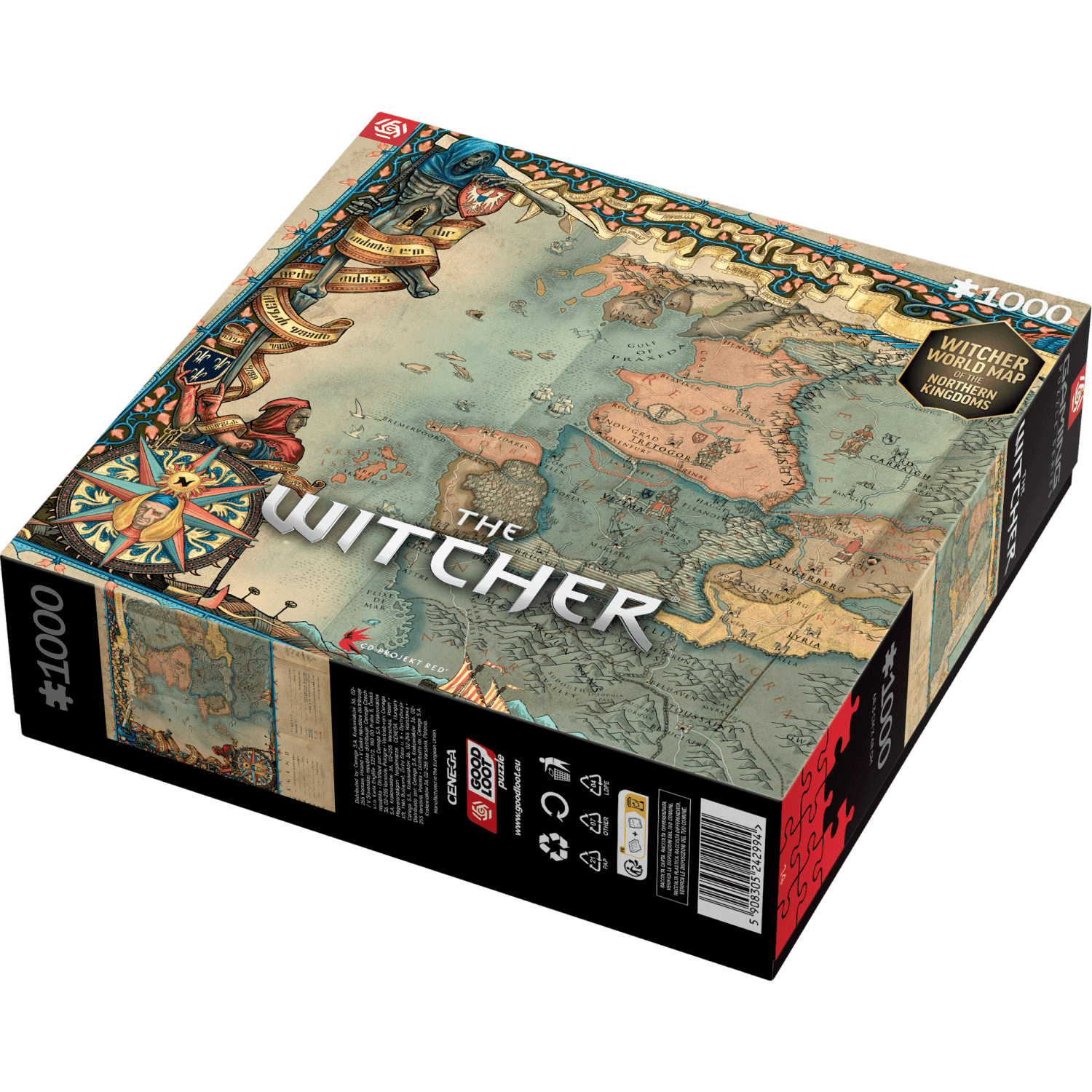 Puzzle Good Loot 1000 dielikov The Witcher 3 The Northern Kingdoms