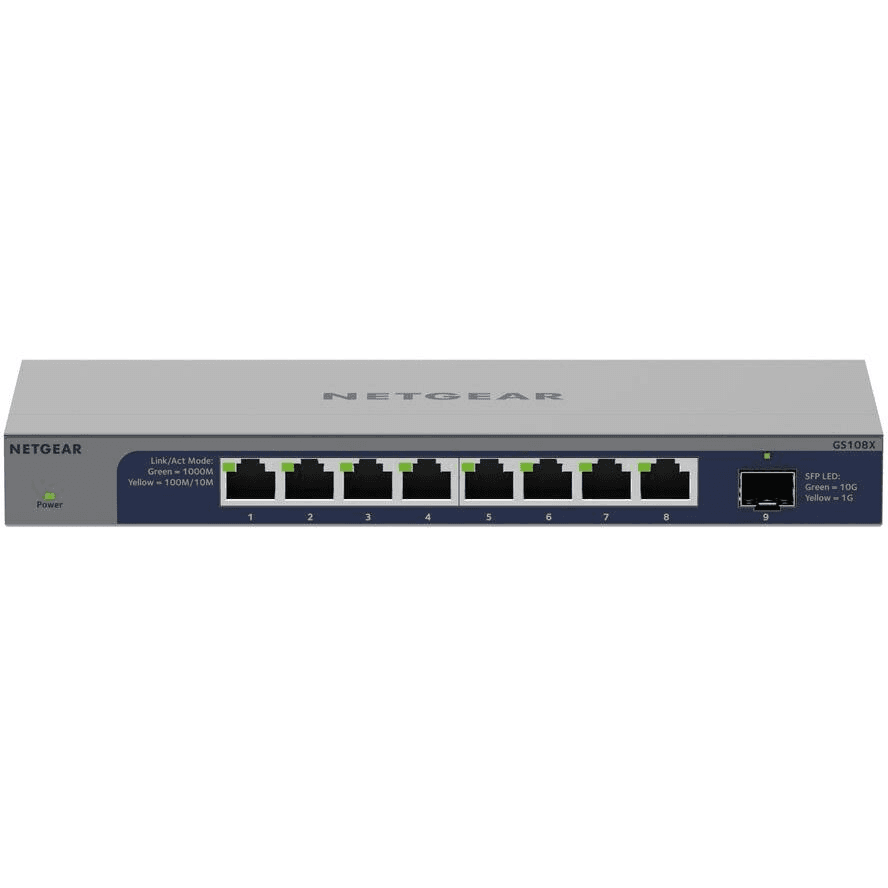 NETGEAR GS108X Nespravované L2 Gigabit Ethernet (10/100/1000) Šedá