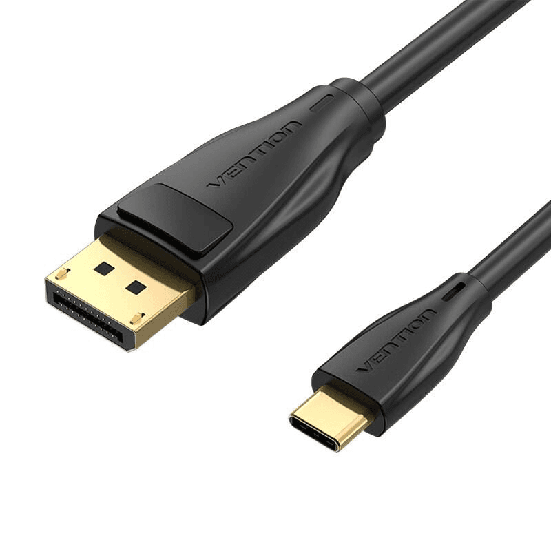 Vention CGYBH adaptér na video kábel 2 m USB Typ-C DisplayPort Čierna