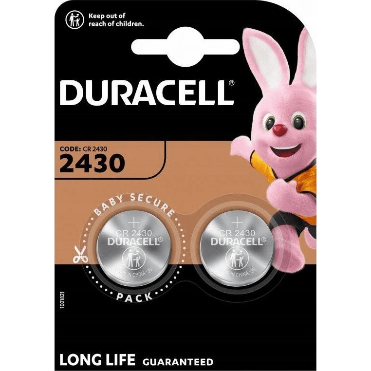 Lítiová batéria gombíková Duracell CR2430 3V 2 ks