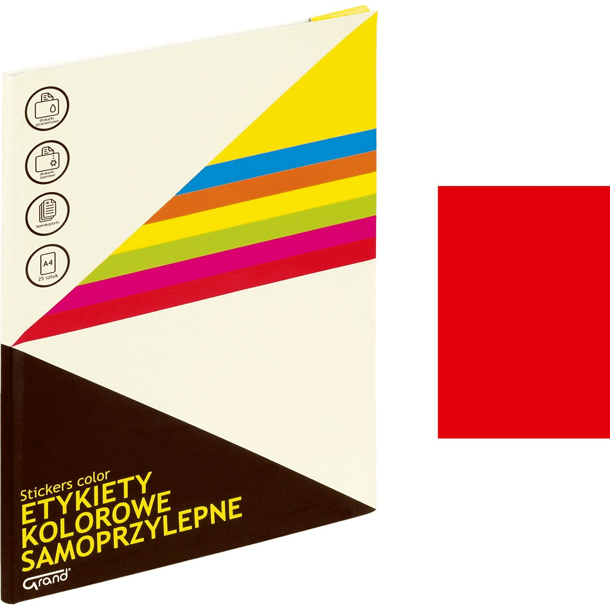 Samolepiace etikety Grand 150-1365 A4 modré, 25 kusov