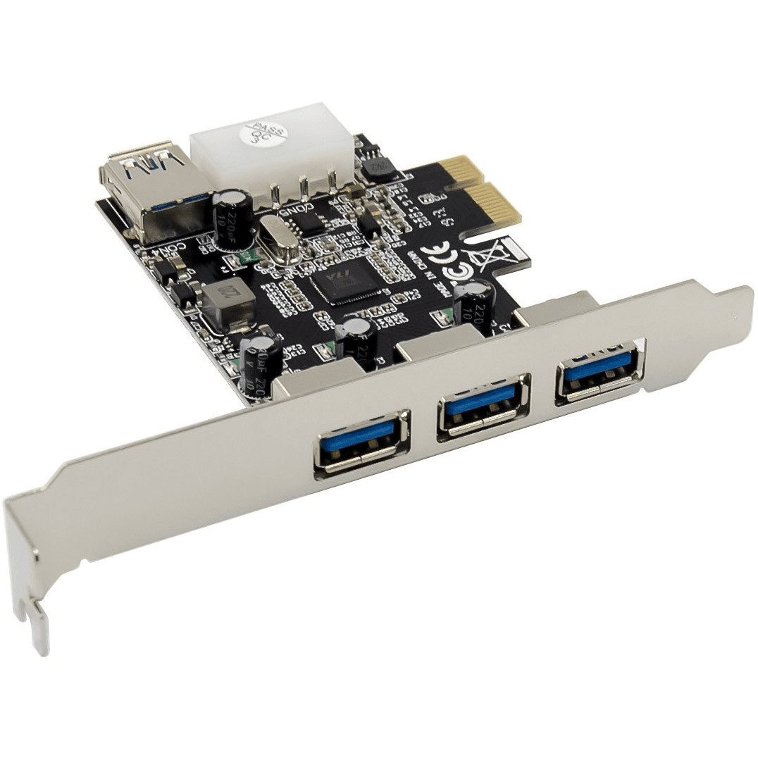 InLine 76662D karta rozhrania/adaptér Interný Molex 4-pin, USB 3.2 Gen 1 (3.1 Gen 1)