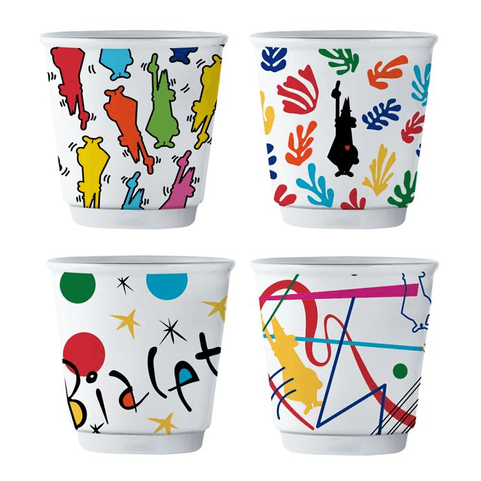 Bialetti Arte - sada 4 šálok na espresso