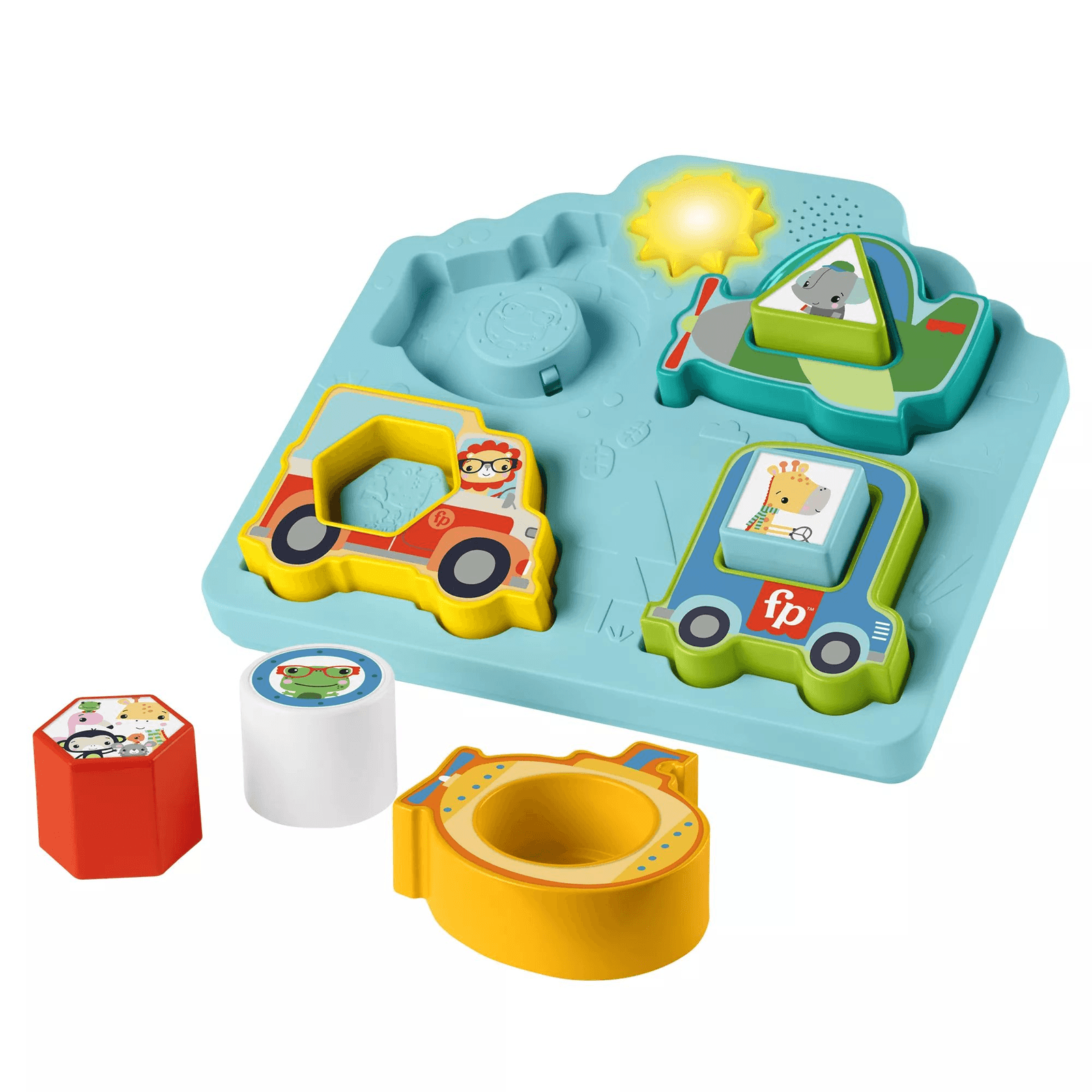 Fisher-Price HRP31 puzzle Zarámované puzzle 4 kusov Vozidlá