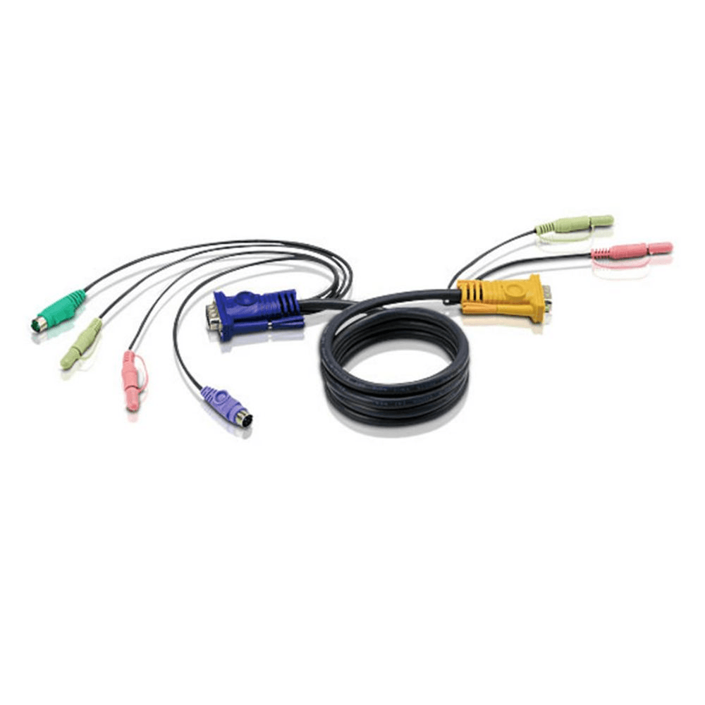 ATEN 2L-5303P KVM kábel Čierna 3 m