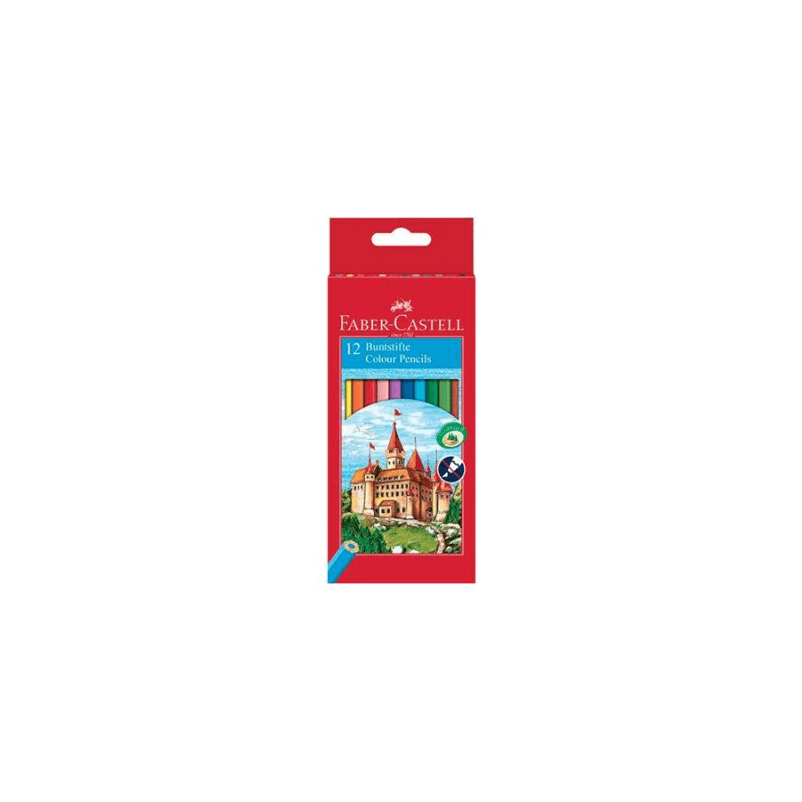 Farbičky Zámok Faber-Castell 12 farieb