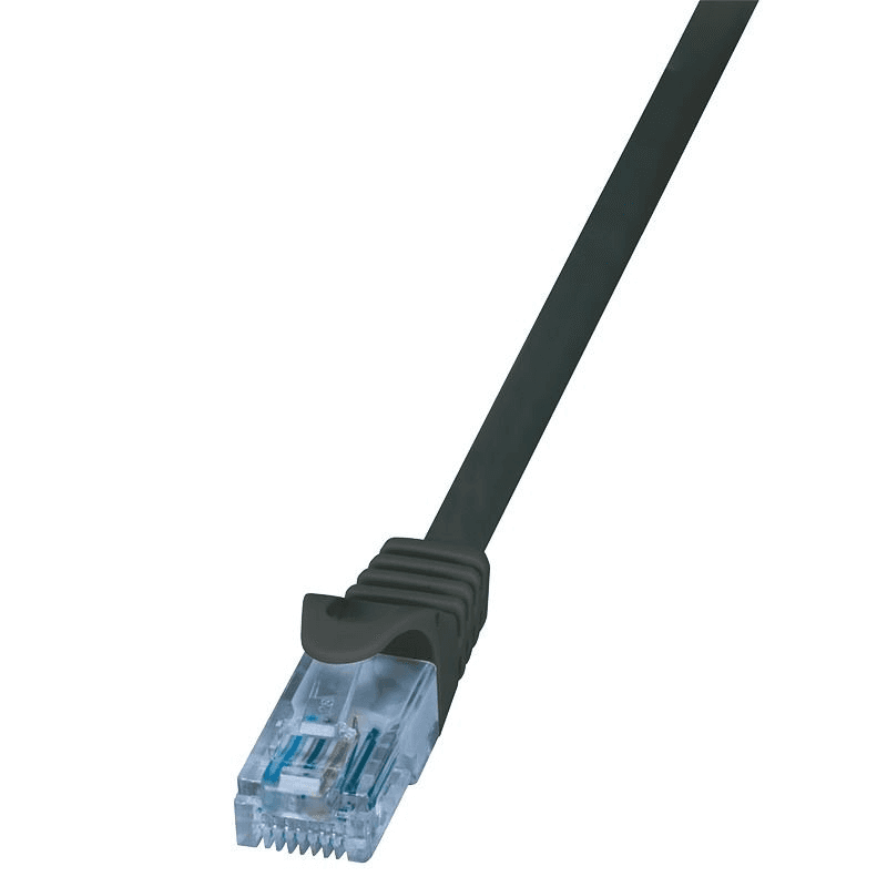 Patchcord U/UTP 6a Logilink RJ45 / RJ45 1 m čierna