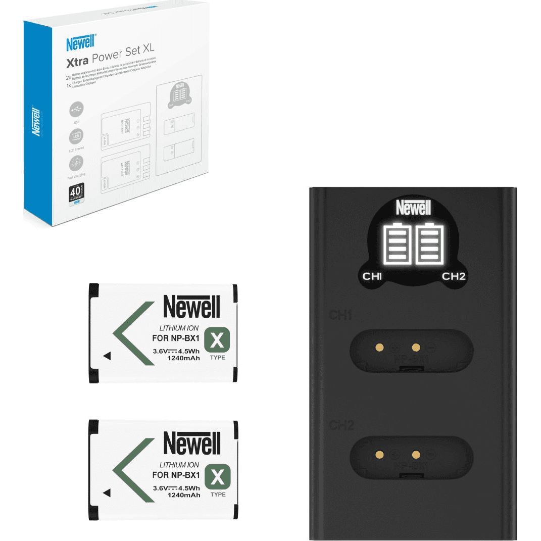Newell DL-USB-C nabíjačka 2-kanálová + 2x NP-BX1 pre Sony