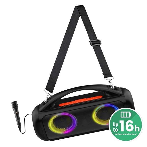 Prenosný Bluetooth 5.3 reproduktor POWER AUDIO PRO TWS 1200W LED RGB