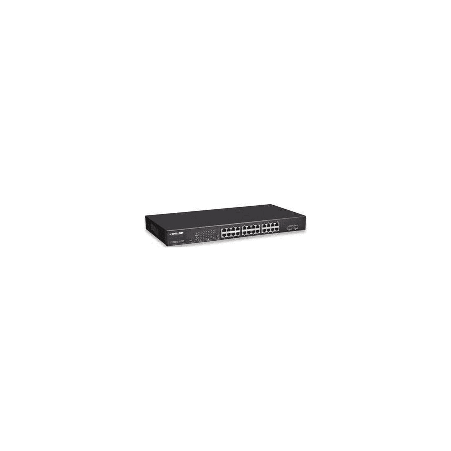 Intellinet 560559 sieťový prepínač Riadený Gigabit Ethernet (10/100/1000) Podpora napájania cez Ethernet (PoE) Čierna