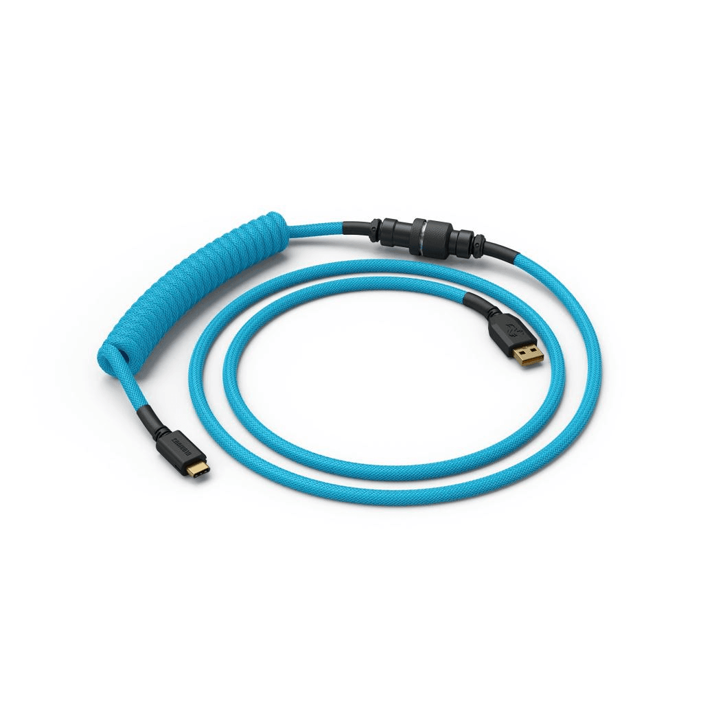 Kábel Glorious PC Gaming USB - USB typ C 1,36 m tyrkysový