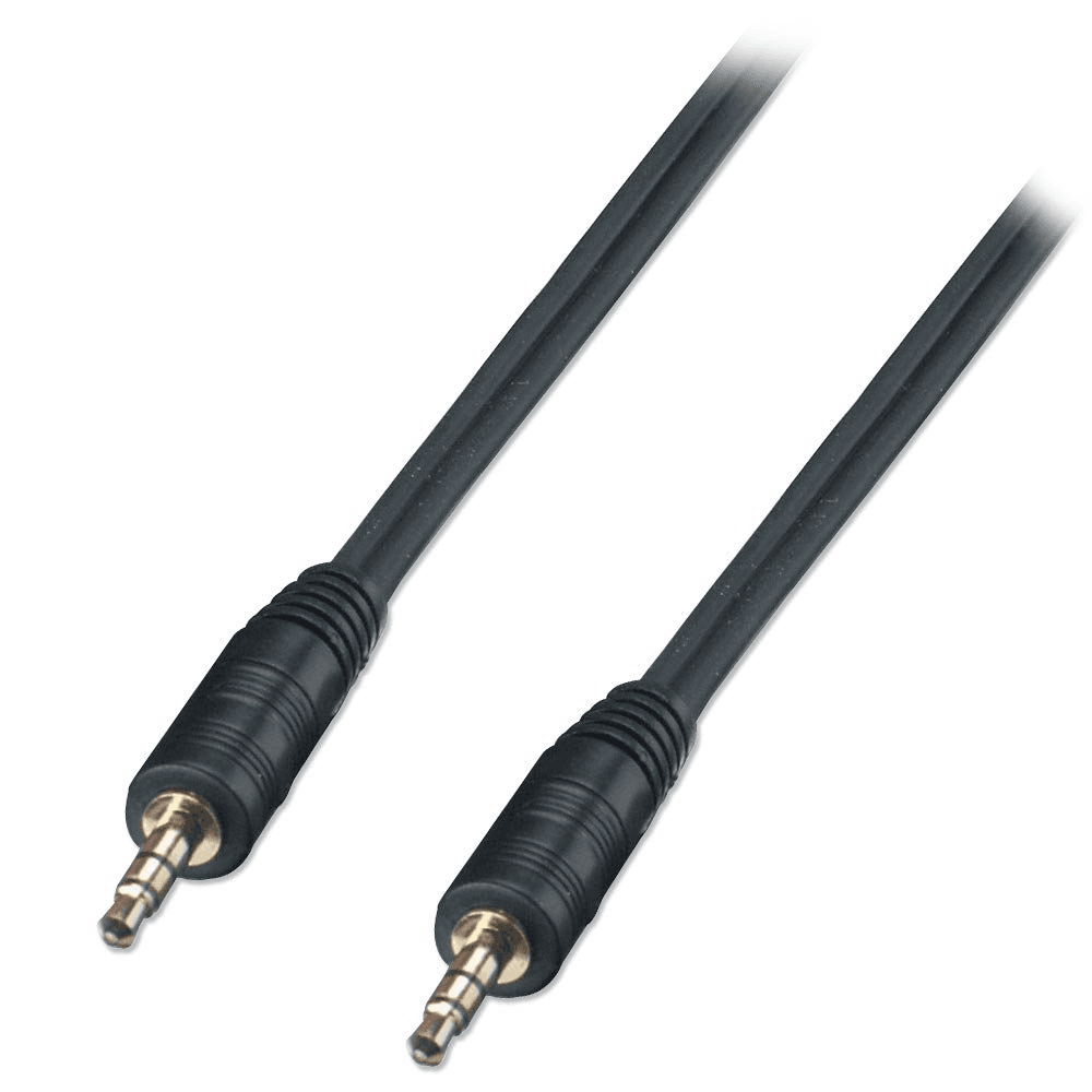 Kábel Lanberg CA-MJMJ-10CC-0020-BK minijack 3,5 mm - minijack 3,5 mm 2 m