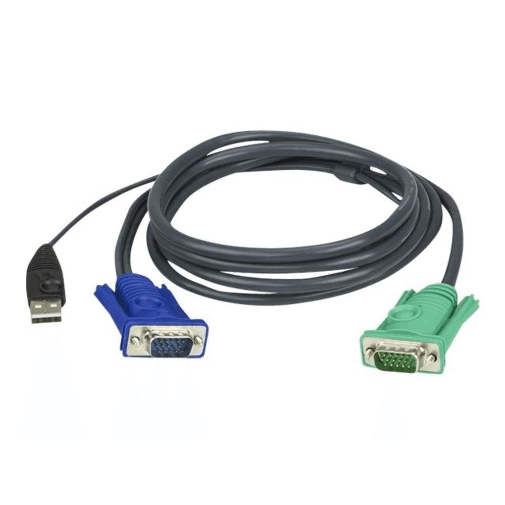 ATEN 2L-5203U KVM kábel Čierna 3 m