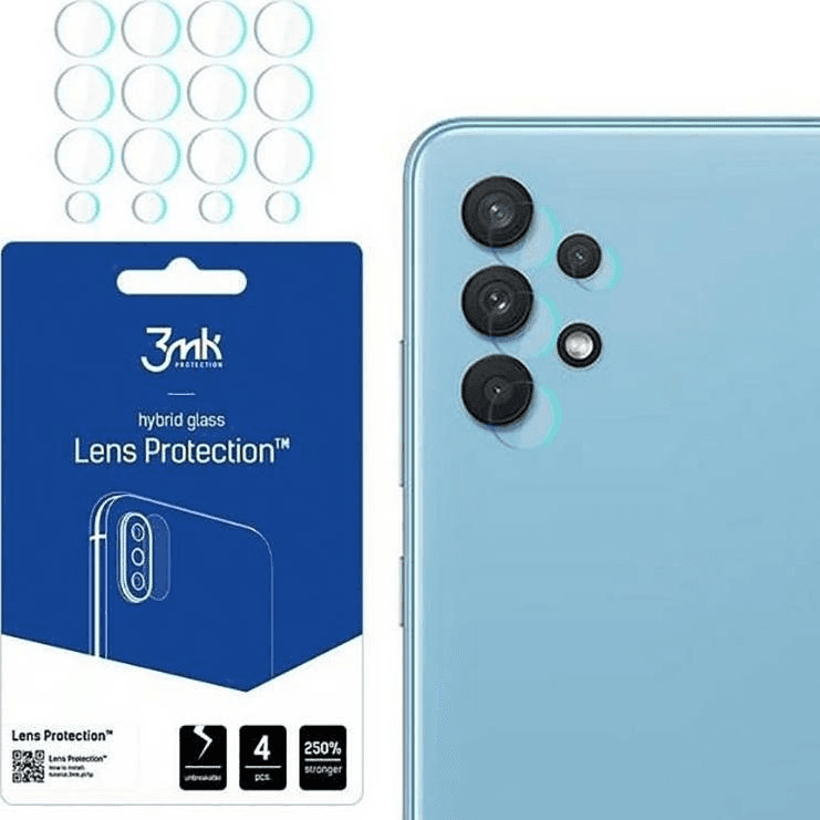 Hybridné sklo 3MK pre Samsung Galaxy A32 4G, 4 ks
