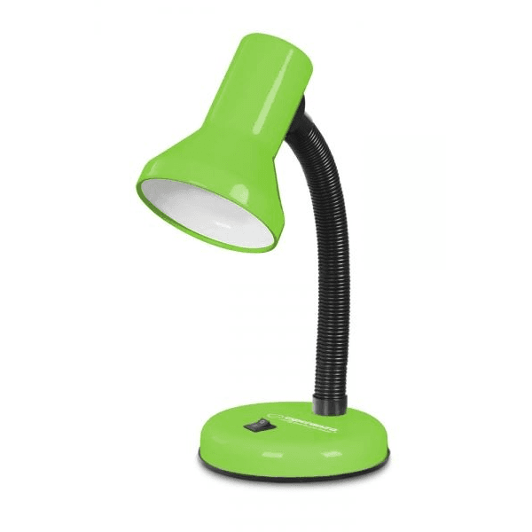 Stolová lampa Esperanza ALTAIR čierna, zelený výkon až 25 W