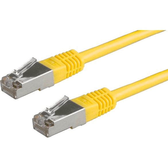 Patch kábel Roline S/FTP 5e RJ45 / RJ45 0,5 m žltý