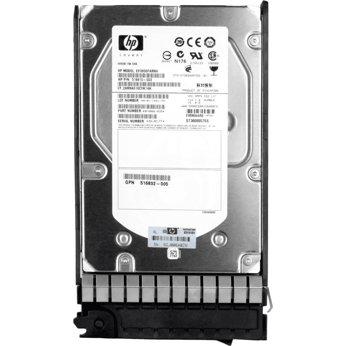 HP 0K18018 pevný disk 600 GB 15000 ot/min 3.5" SAS