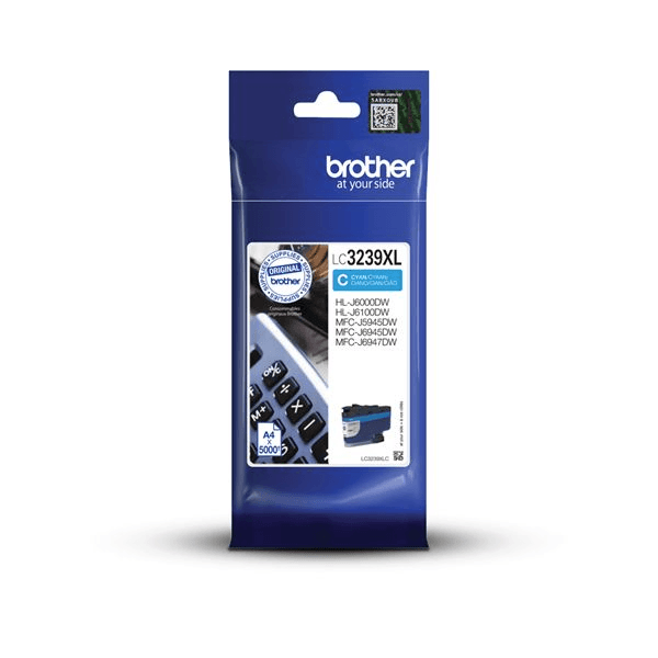 Brother LC-3239XLC atramentová náplň 1 kusov Originál Vysoký (XL) výnos Azúrová