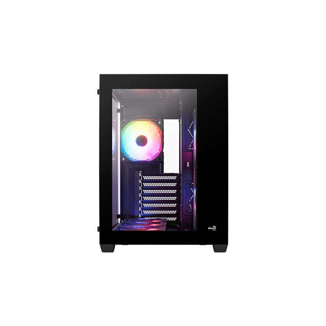 Puzdro pre počítač Aerocool Dryft-BK-V1 FRGB Midi Tower ATX Okno čierne