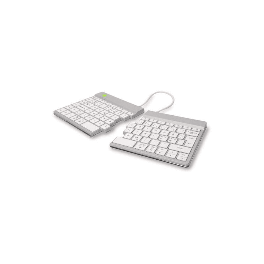 R-Go Tools RGOSBUSWLWH klávesnica Kancelária Bluetooth QWERTY Nordická Biela