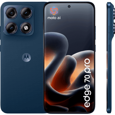 Motorola edge 70 pro 17,2 cm (6.78") Dual SIM Android 16.0 5G USB Typ-C 8 GB 256 GB 6500 mAh Tmavo modrá