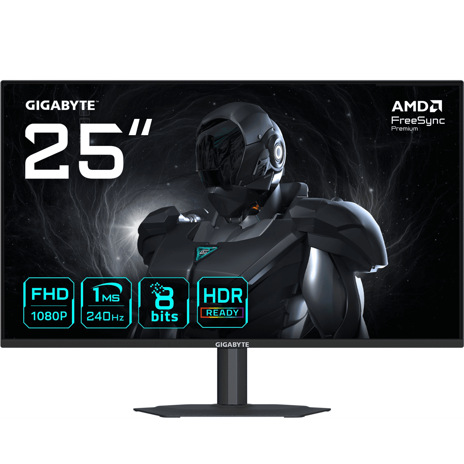 GIGABYTE G25F2A LCD monitor 62,2 cm (24.5") 1920 x 1080 px Full HD LED Čierna
