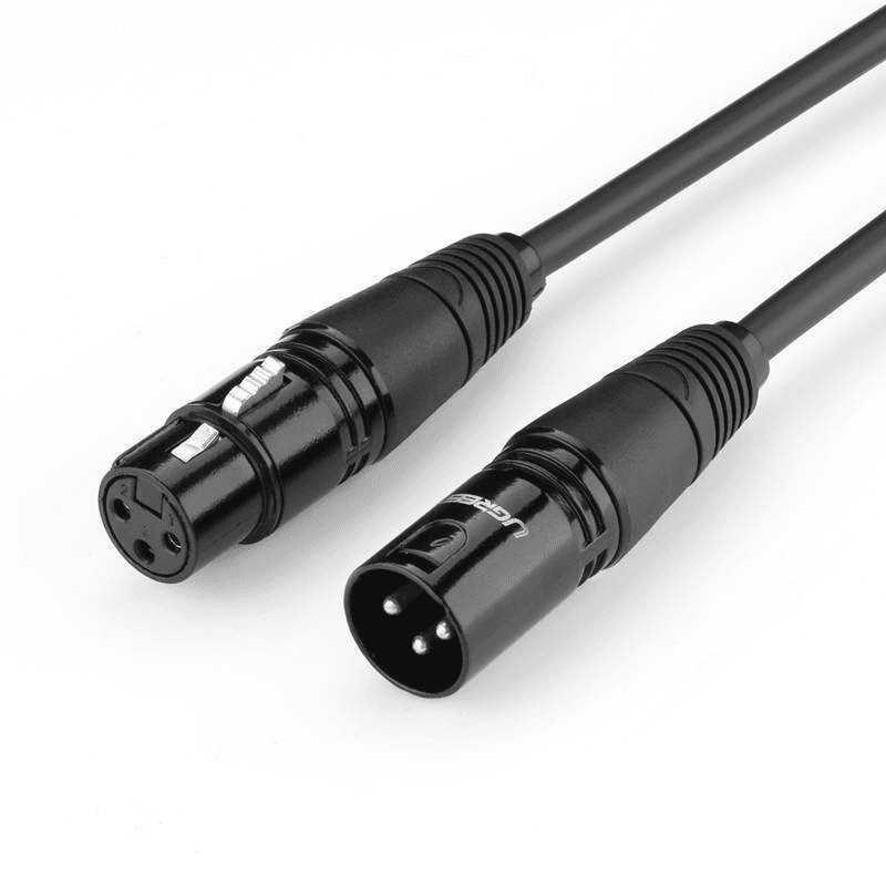 Predlžovací audio kábel Ugreen XLR (F) na XLR (M), 3m