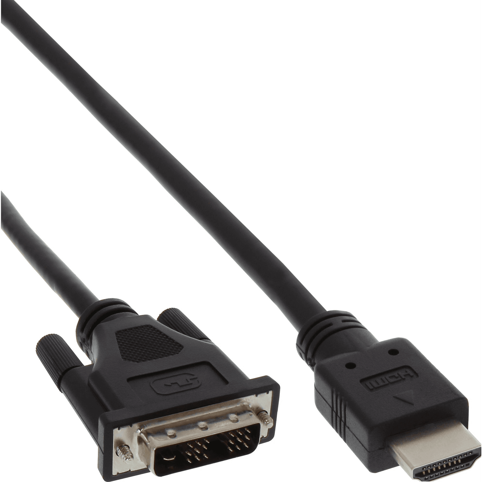 InLine 17659E adaptér na video kábel 0,5 m HDMI DVI Čierna
