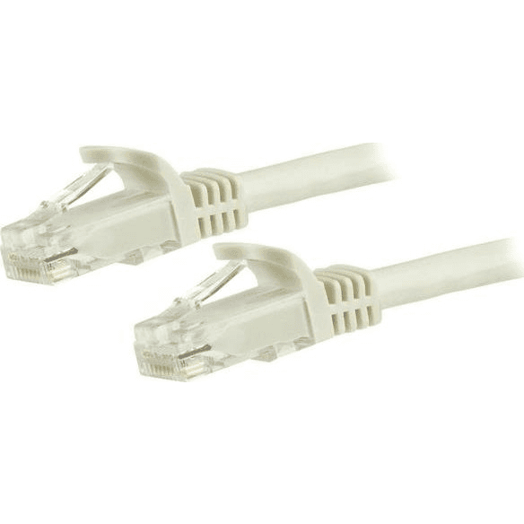 StarTech.com N6PATC150CMWH sieťový kábel Biela 1,5 m Cat6 U/UTP (UTP)