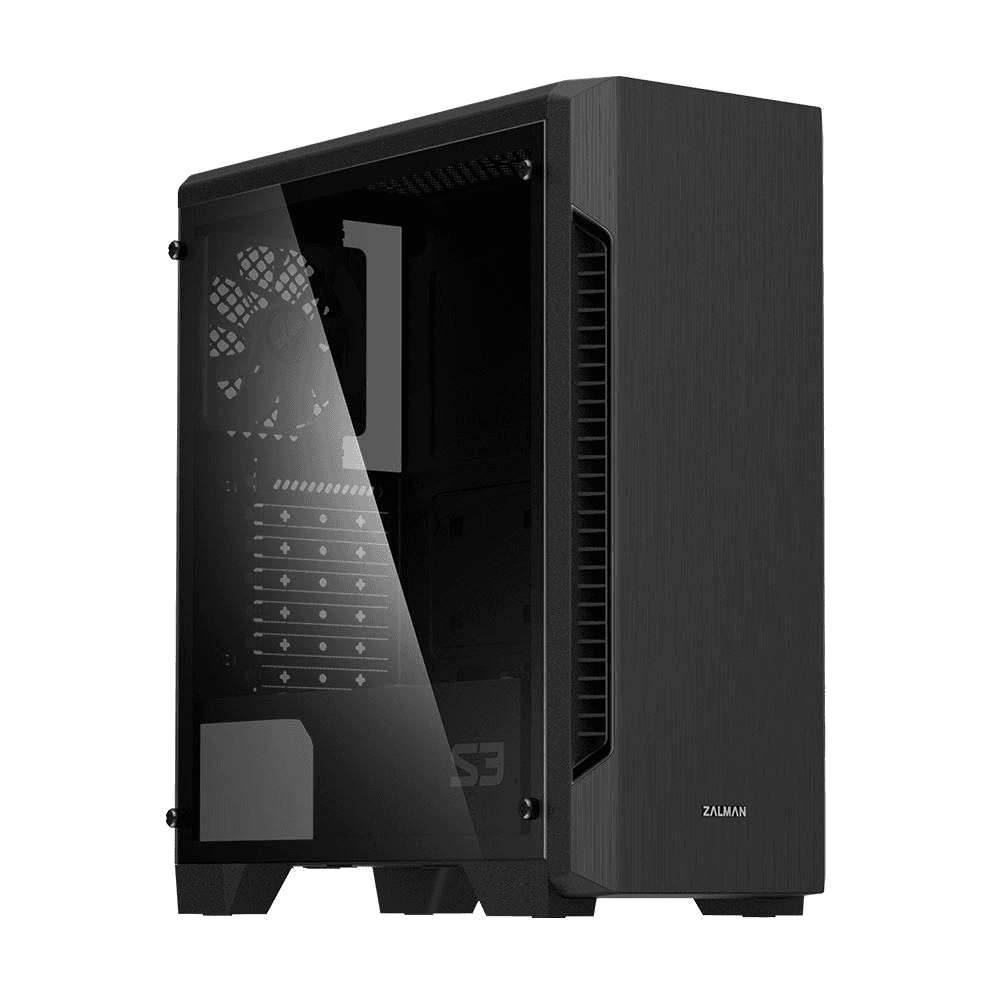 Zalman S3 TG počítačová skrinka Midi Tower Čierna