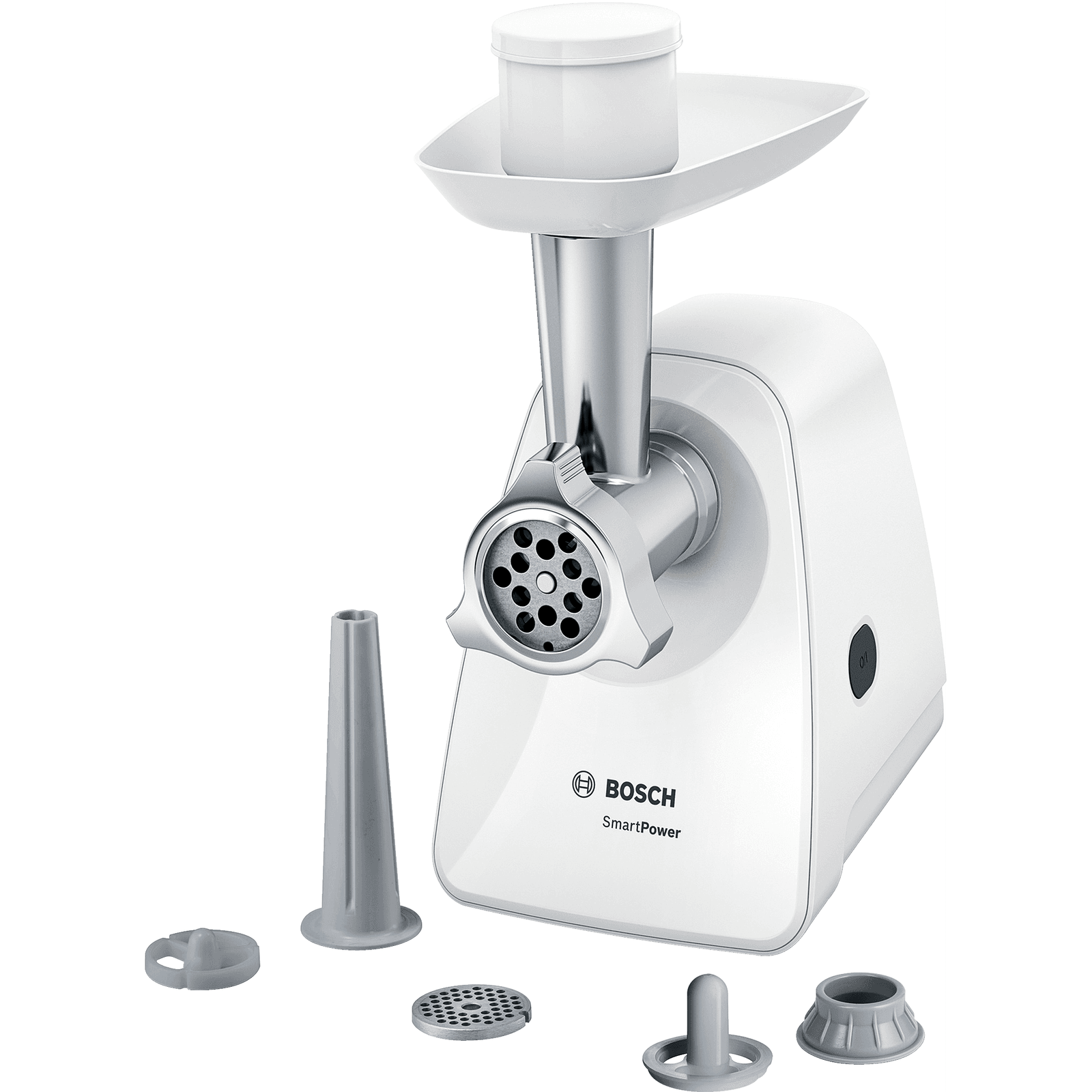 Bosch MFW2520W mlynček 1500 W Nerezová oceľ, Biela