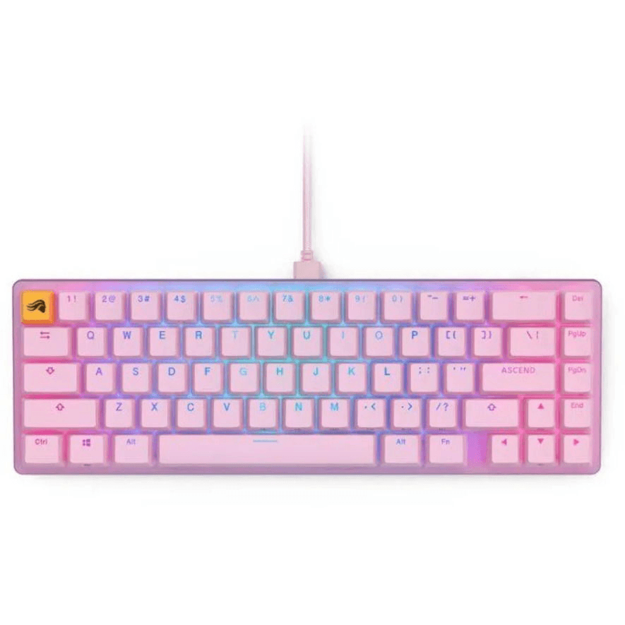 Mechanická klávesnica Glorious GMMK 2 Compact - Fox Linear USB-C ružová