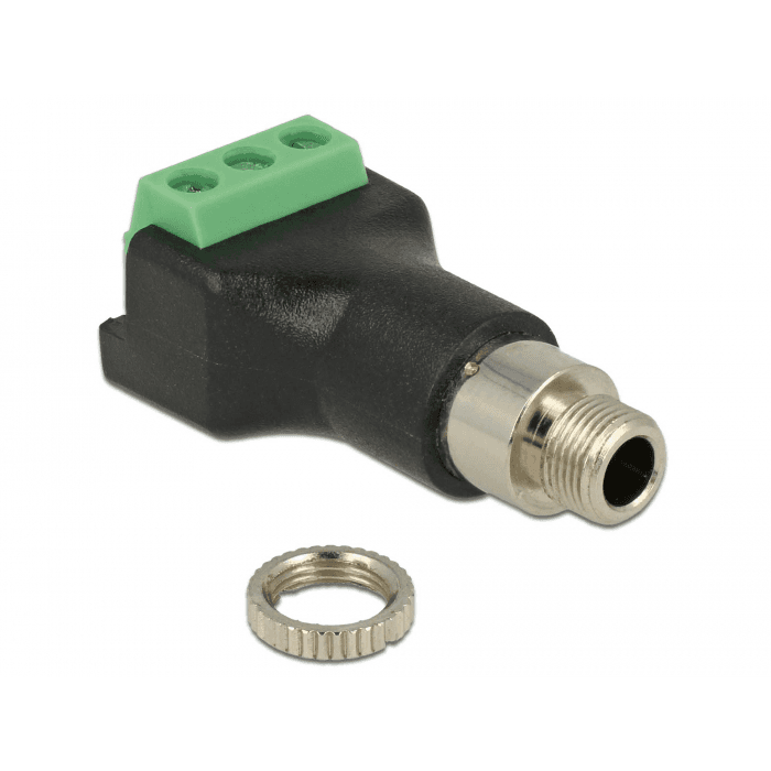 3-pinový prepojovací konektor na 3,5 mm jack stereo Delock 65878