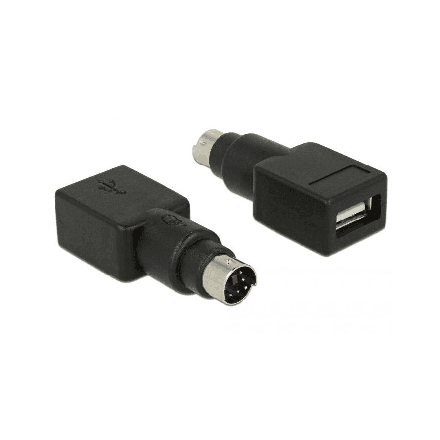 Adaptér z PS/2 samec na USB-A samica Delock 65898