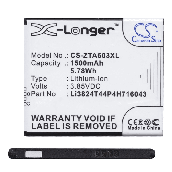 BATÉRIA Li3824T44P4H716043 PRE ZTE BLADE A520 A521 A603 BA520