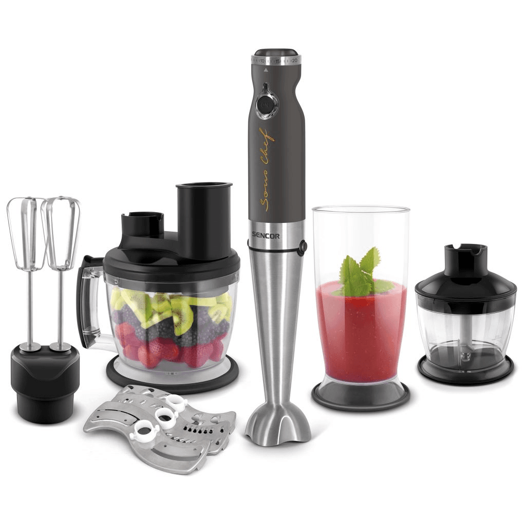 Mixér Tyčový mixér Sencor 9v1 1200W Titanium