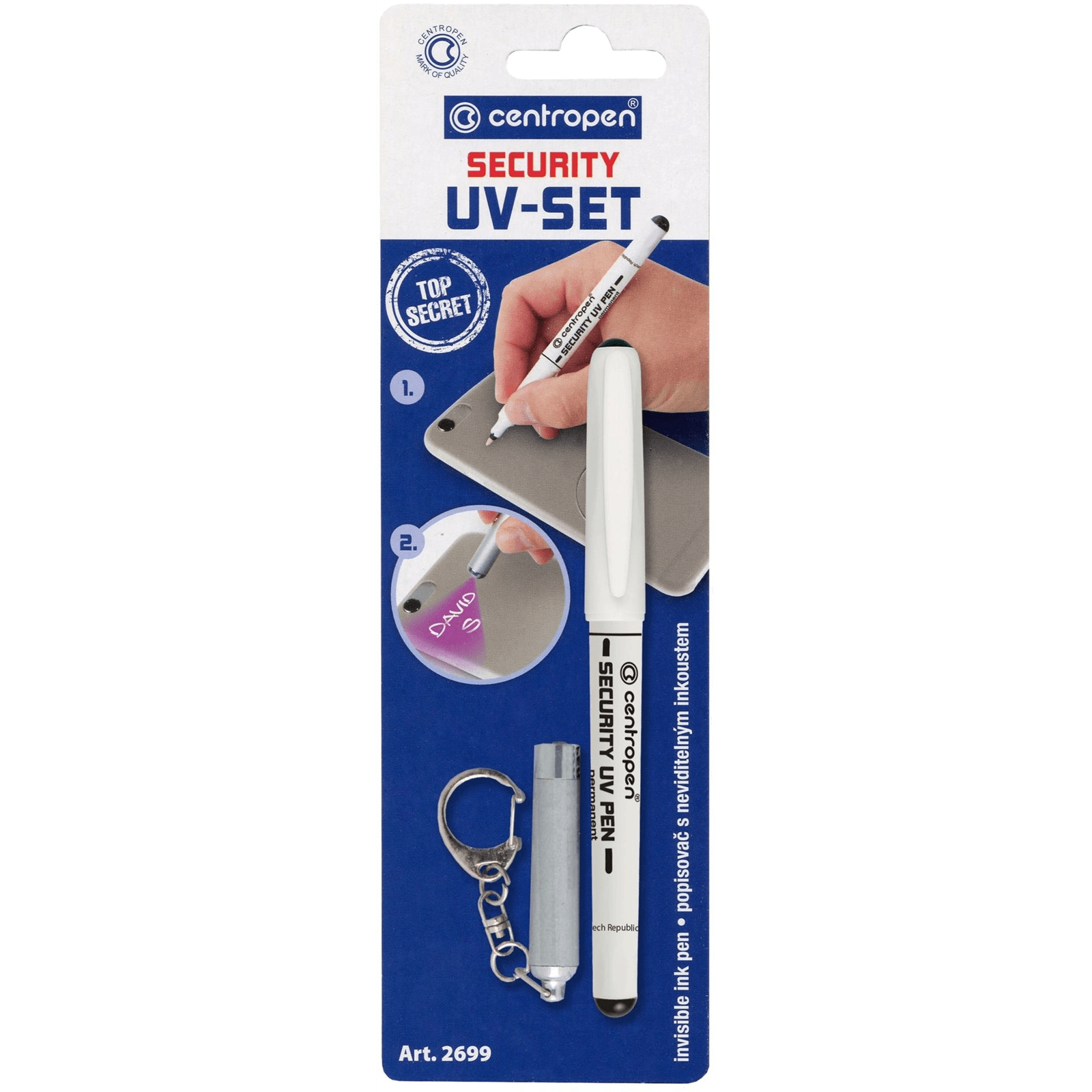 Permanentný popisovač biely Centropen 1 ks