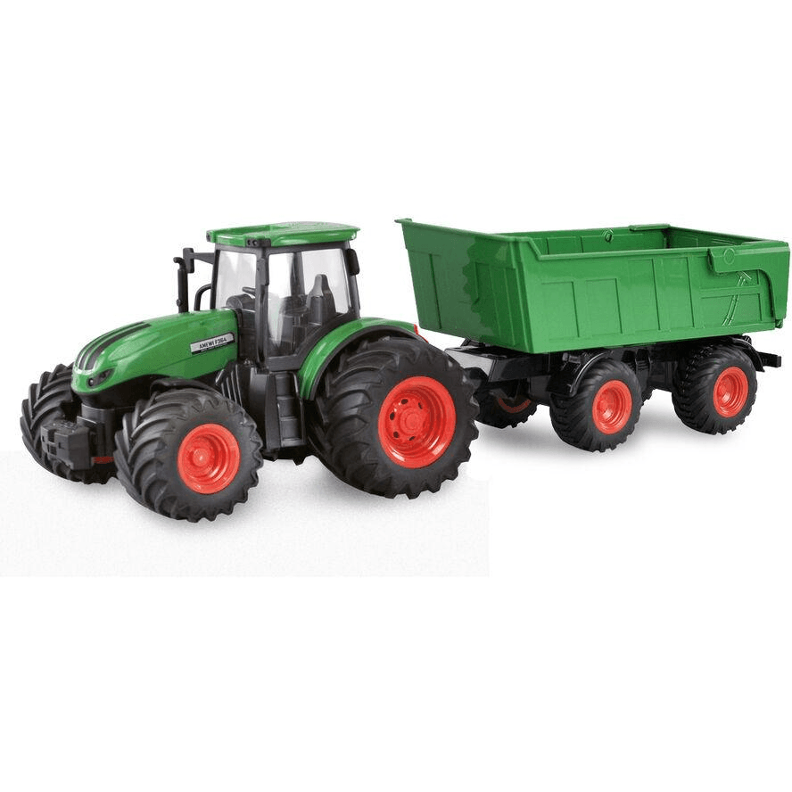 Amewi 22635 RC traktor s výklopným prívesom svetlo a zvuk 1:24 RTR