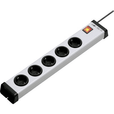 Napájacia lišta s vypínačom Ehmann zásuviek 5