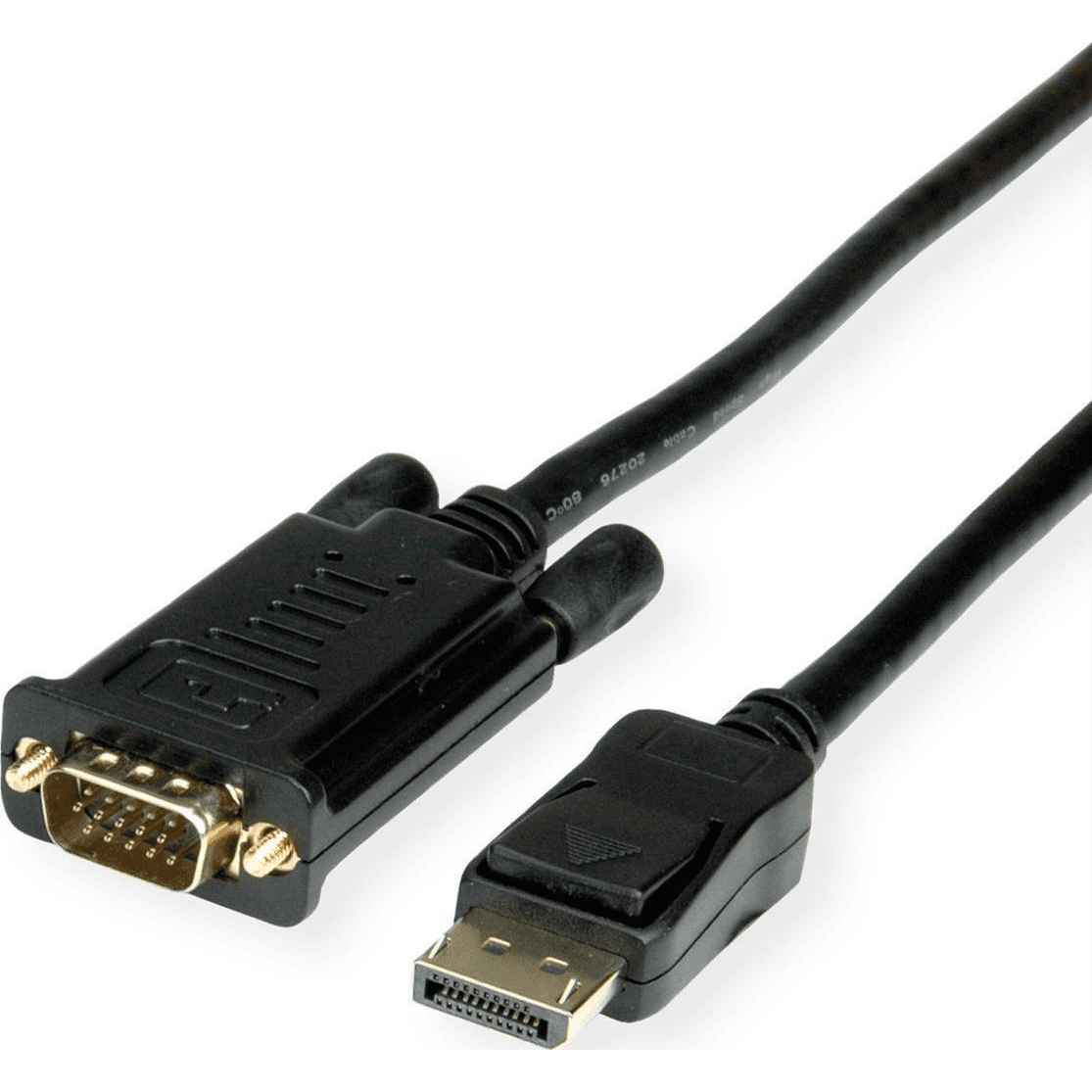 VALUE Kábel DisplayPort - VGA, DP(M) -> MD15HD, 2m, čierny