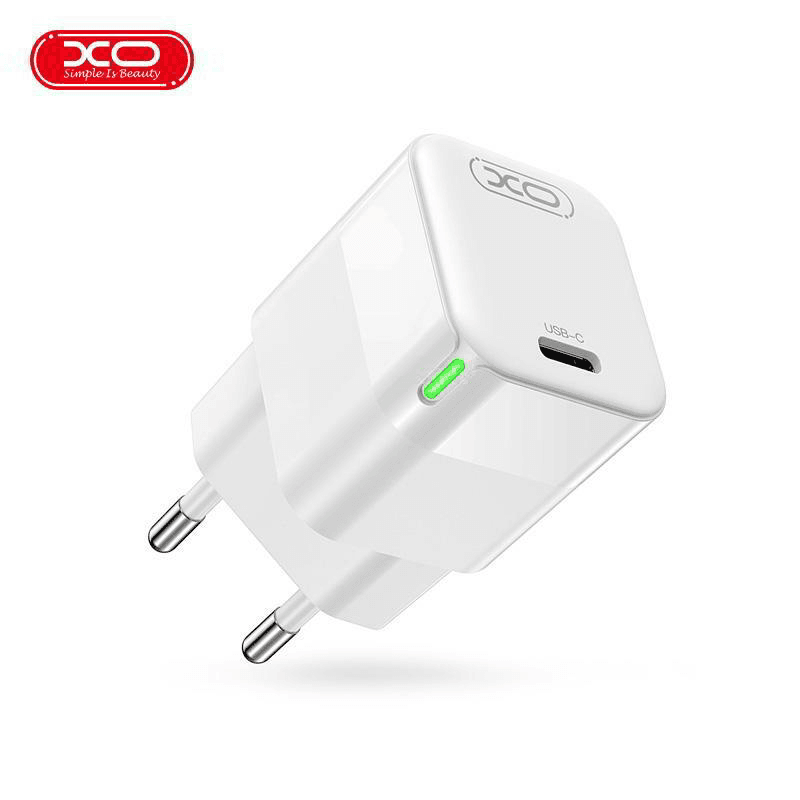 XO Kocka Nabíjačka Sieťová PD 30W 1x USB-C biela